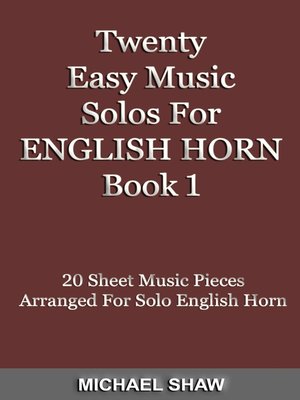 cover image of Twenty Easy Music Solos For English Horn Book 1